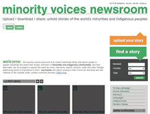 Tablet Screenshot of minorityvoices.org